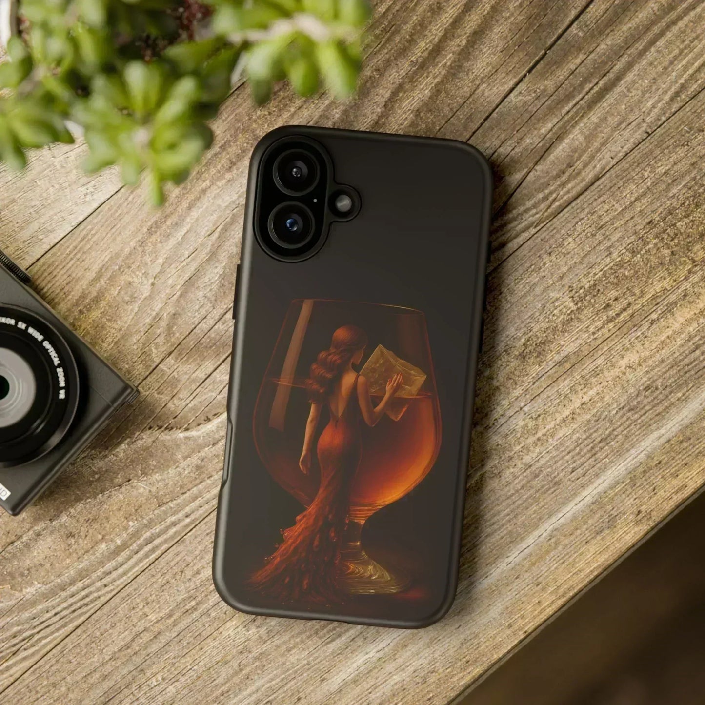 Elegant Midnight Lady Phone Case for iPhone 8-16 and Google Pixel up to 9 Models - KarArmDesign