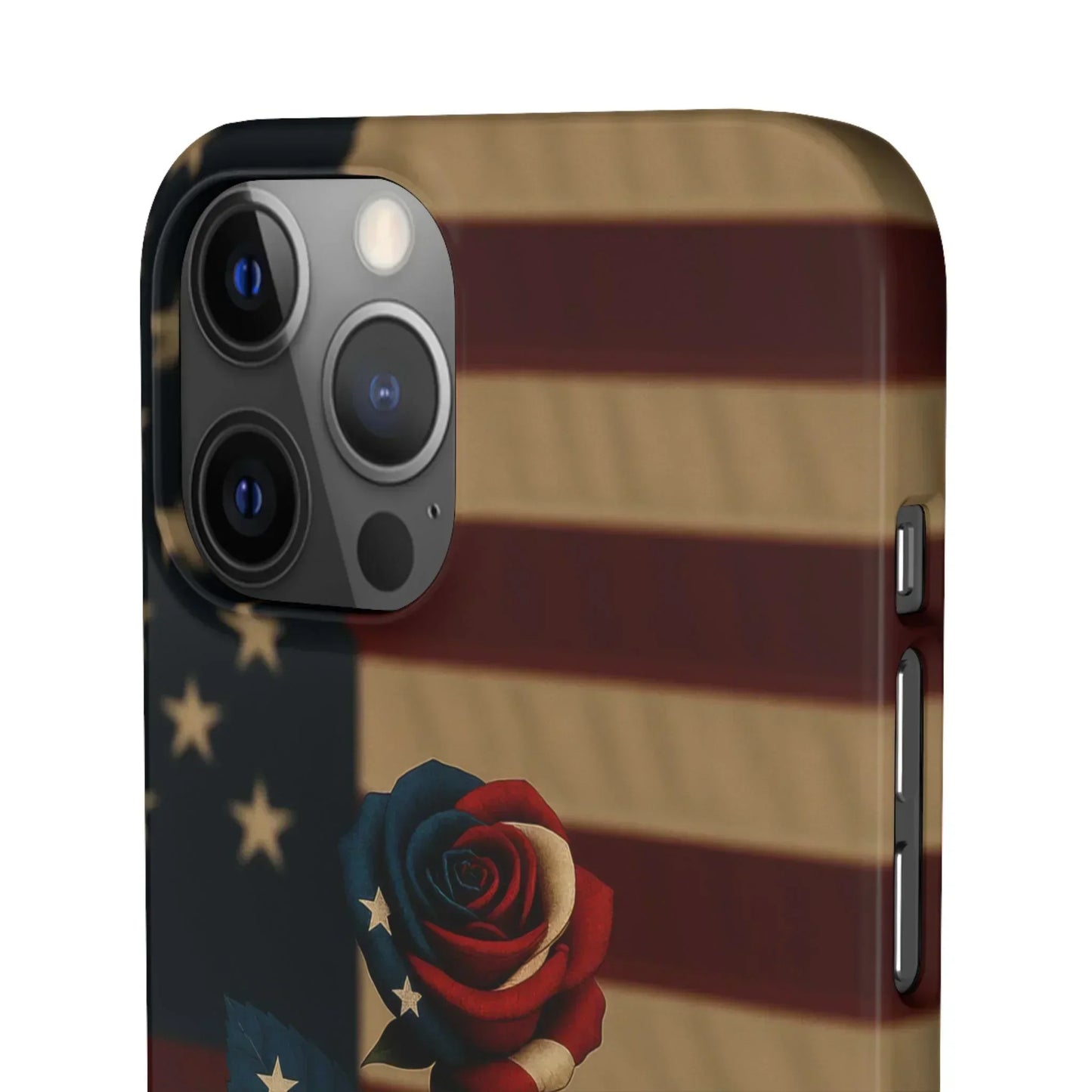 American Rose Flag Phone Case for iPhone 7-16 and Samsung Galaxy S10-S24 Models - KarArmDesign