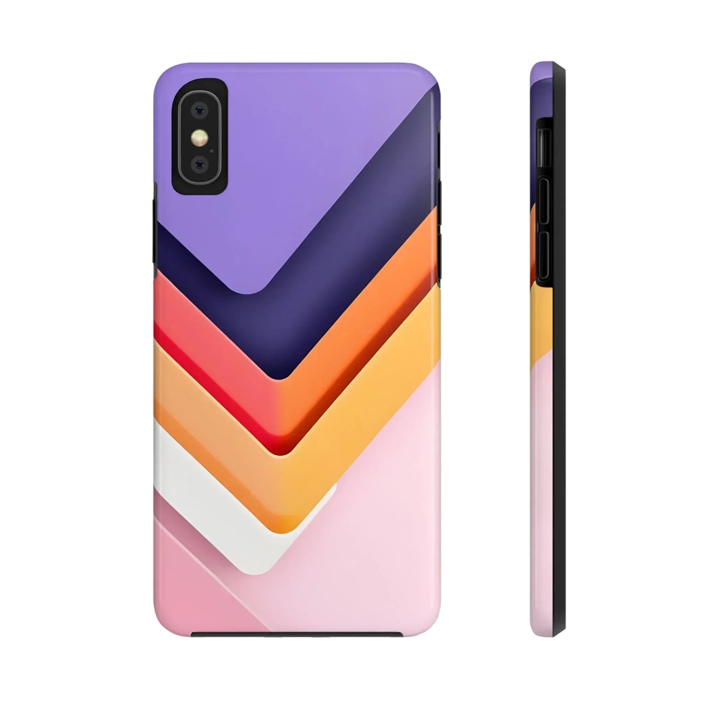Vibrant Geometric Chevron Phone Case for iPhone and Samsung Galaxy - KarArmDesign