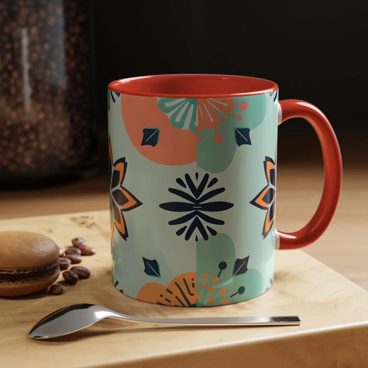 Floral Ornament Coffee Mug – 11oz - KarArmDesign