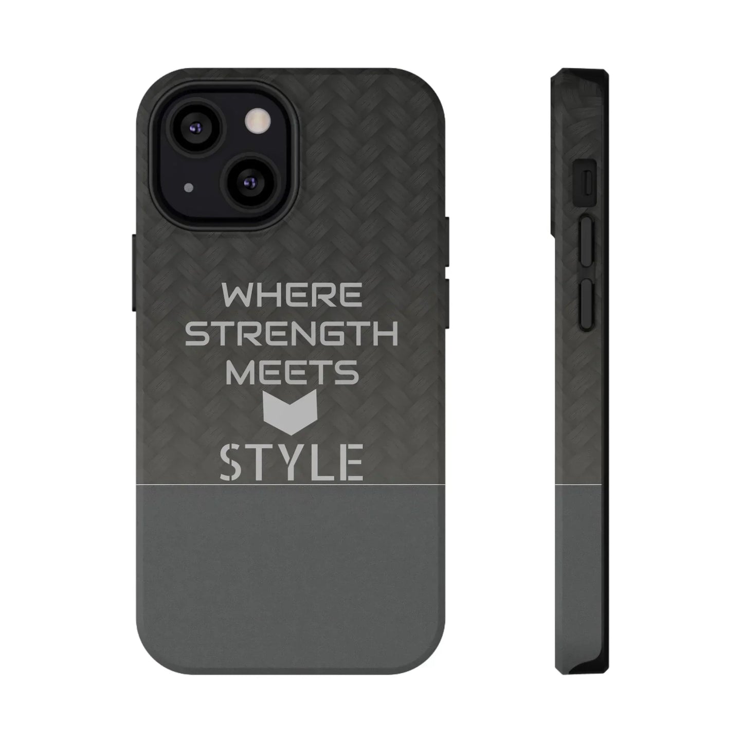 Gray Carbon Phone Case for iPhone 12-16 and Galaxy S21-S22 Models - KarArmDesign