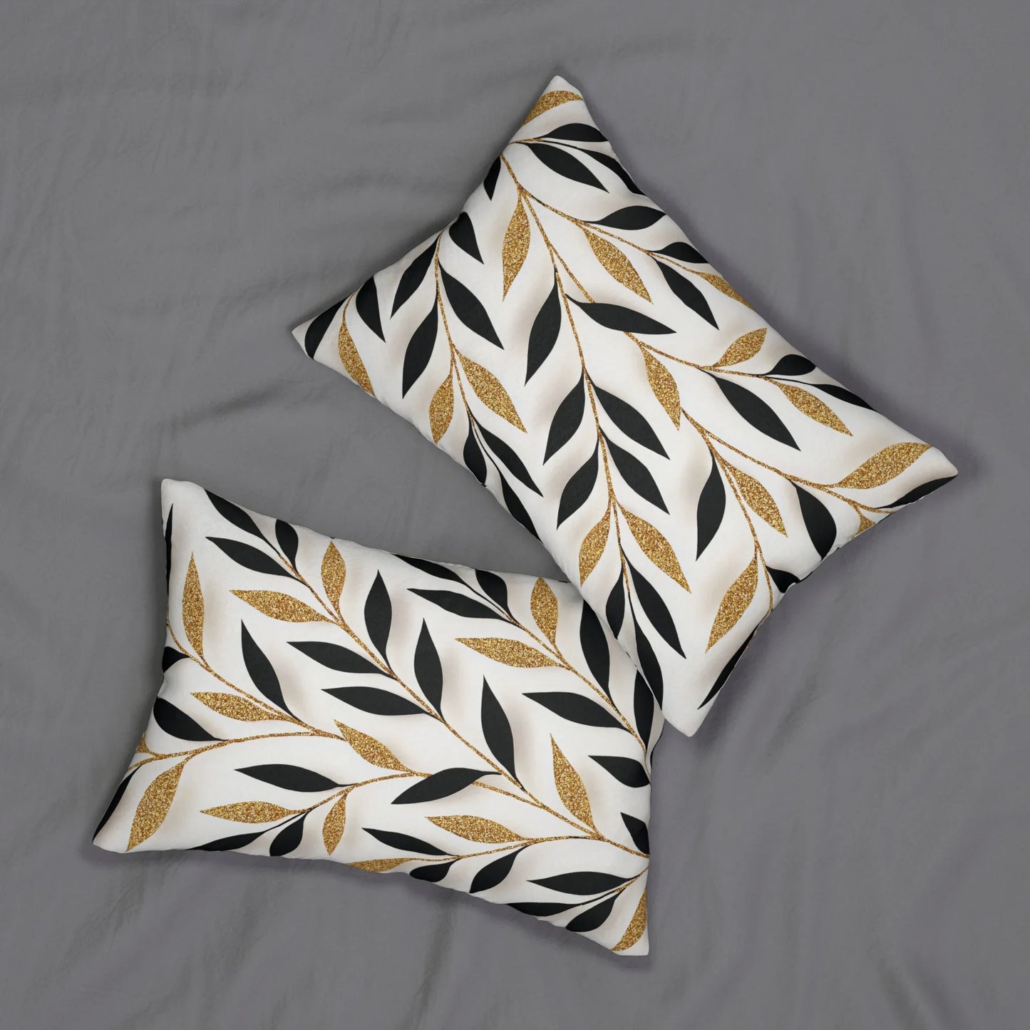 Golden Leaves Whisper Pillow - KarArmDesign