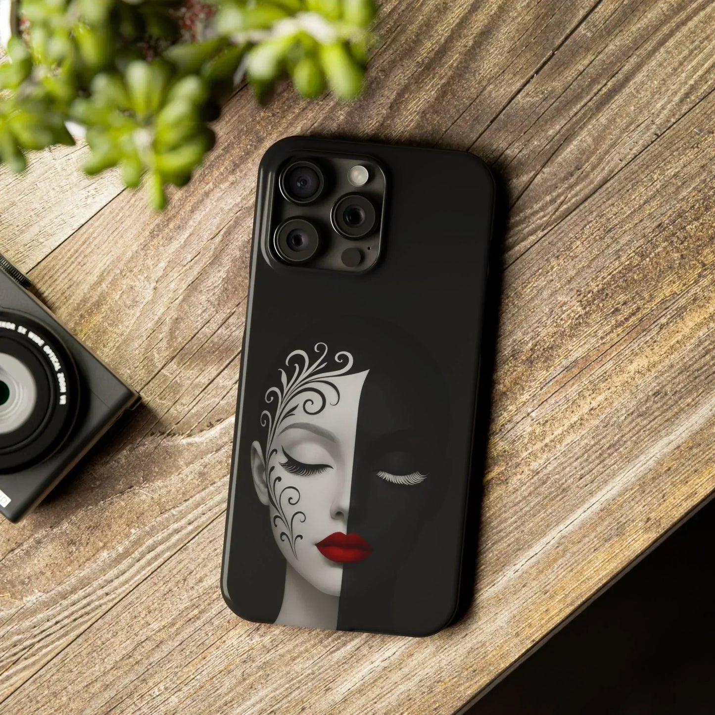 Artistic Head Design Phone Case for iPhone 7-16 Models - KarArmDesign