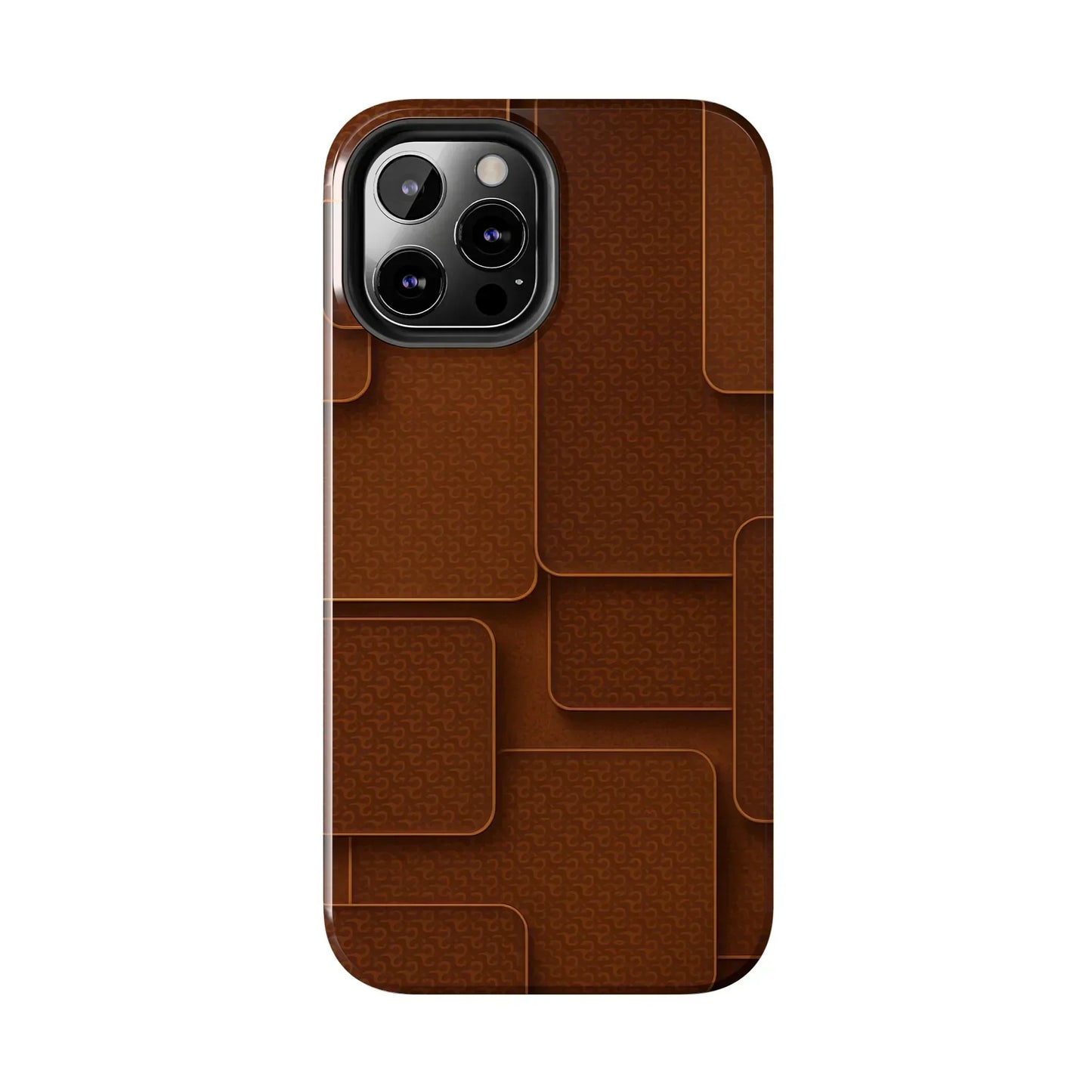 Textured Brown Phone Case for iPhone 7-16 and Samsung Galaxy S21-S24 Models - KarArmDesign