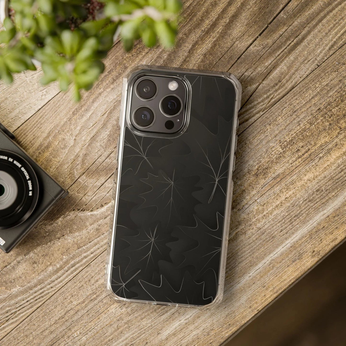 Botanical Noir Phone Case for iPhone 14-16 Models - KarArmDesign