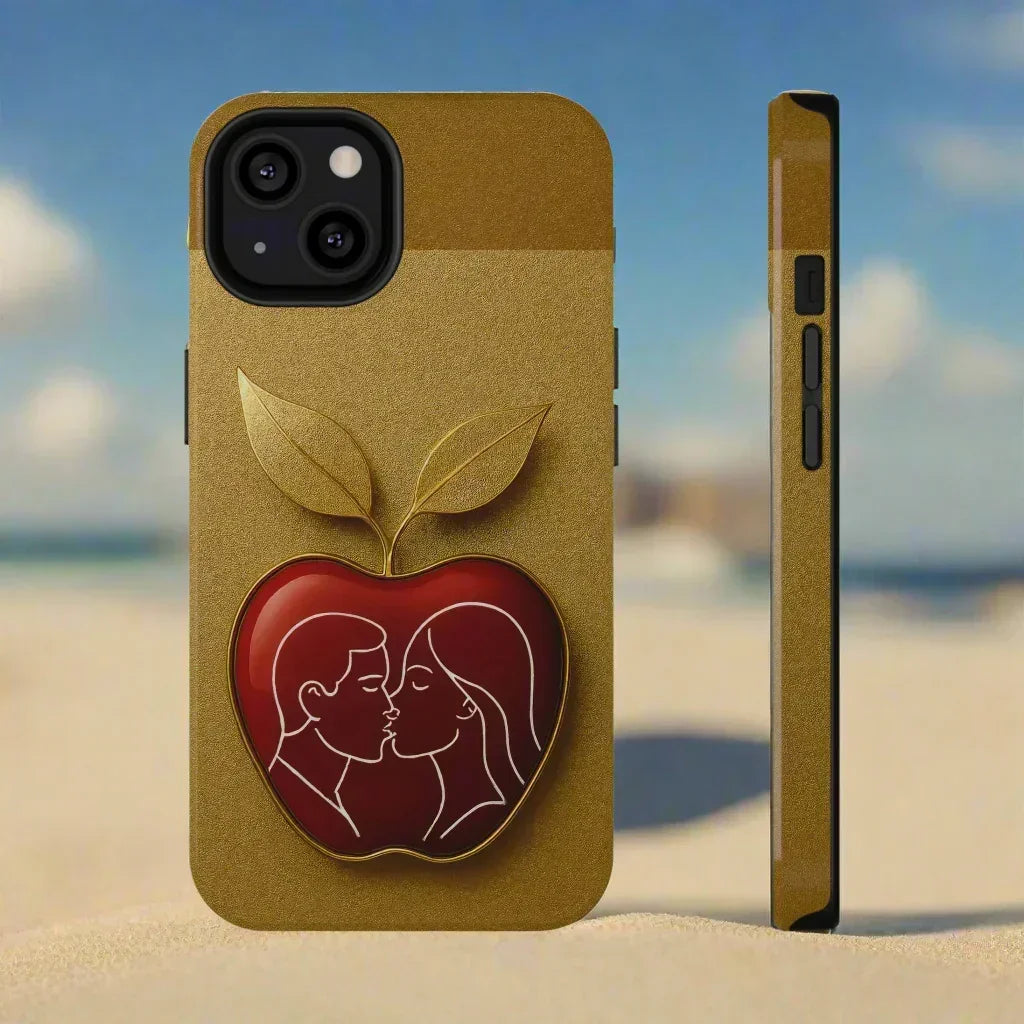 Romantic Apple Phone Case for iPhone 12-16 Models - KarArmDesign