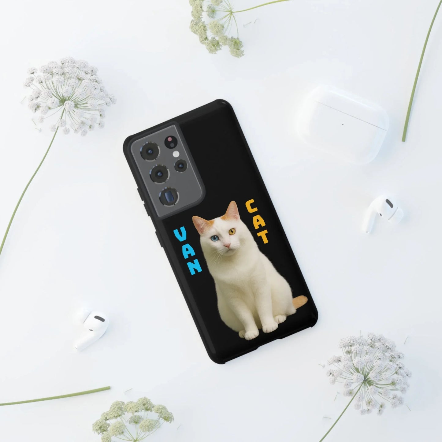 VAN CAT Phone Case for iPhone 8-16 and Samsung Galaxy S20-S25 Models