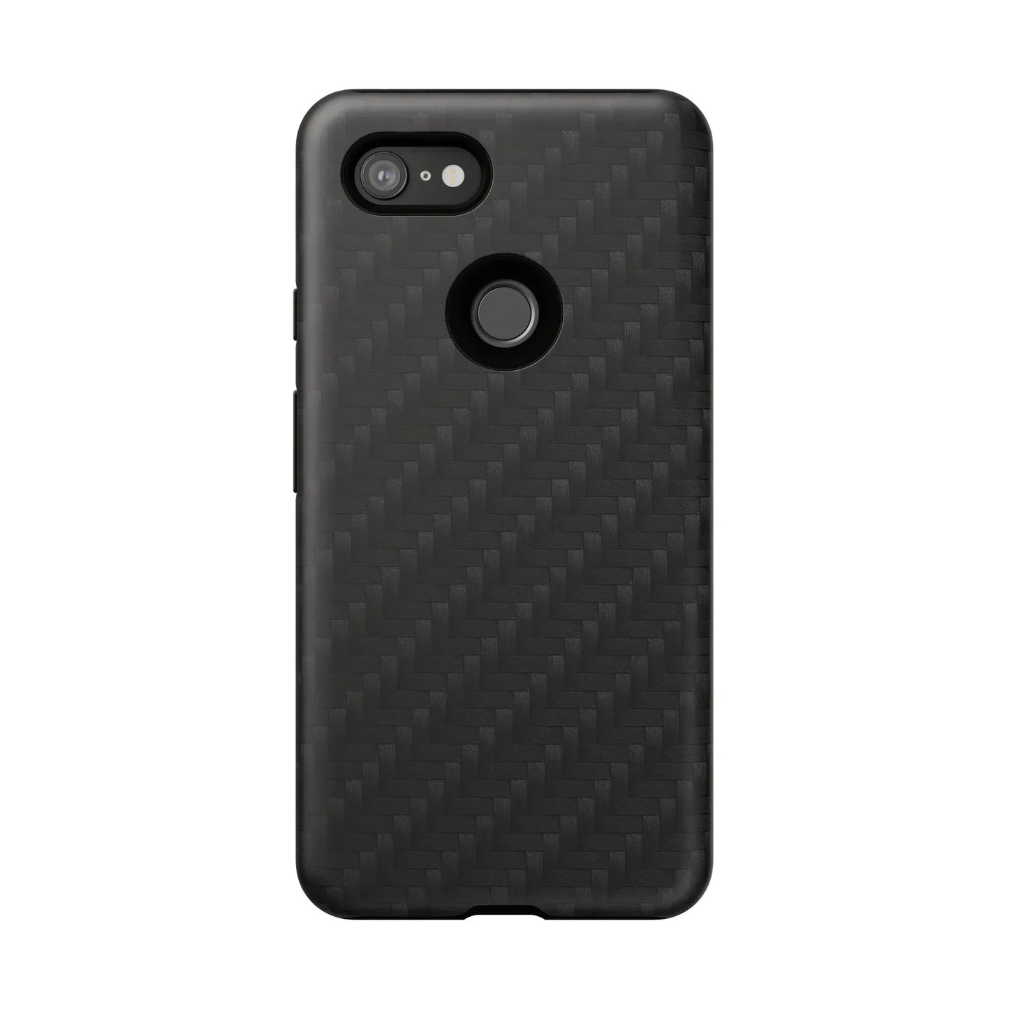 Black Carbon Phone Case Tough Case for iPhone 8-16 and Google Pixel up to 9 Models - KarArmDesign