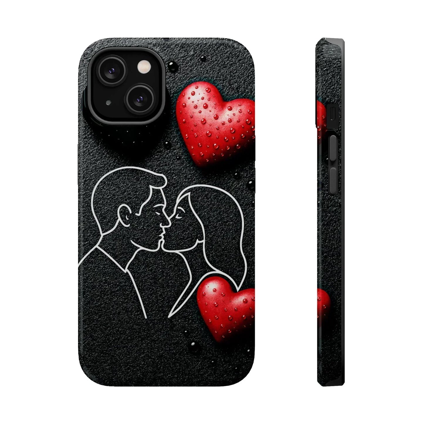 Midnight Kiss Phone Case for iPhone 13-16 Models - KarArmDesign
