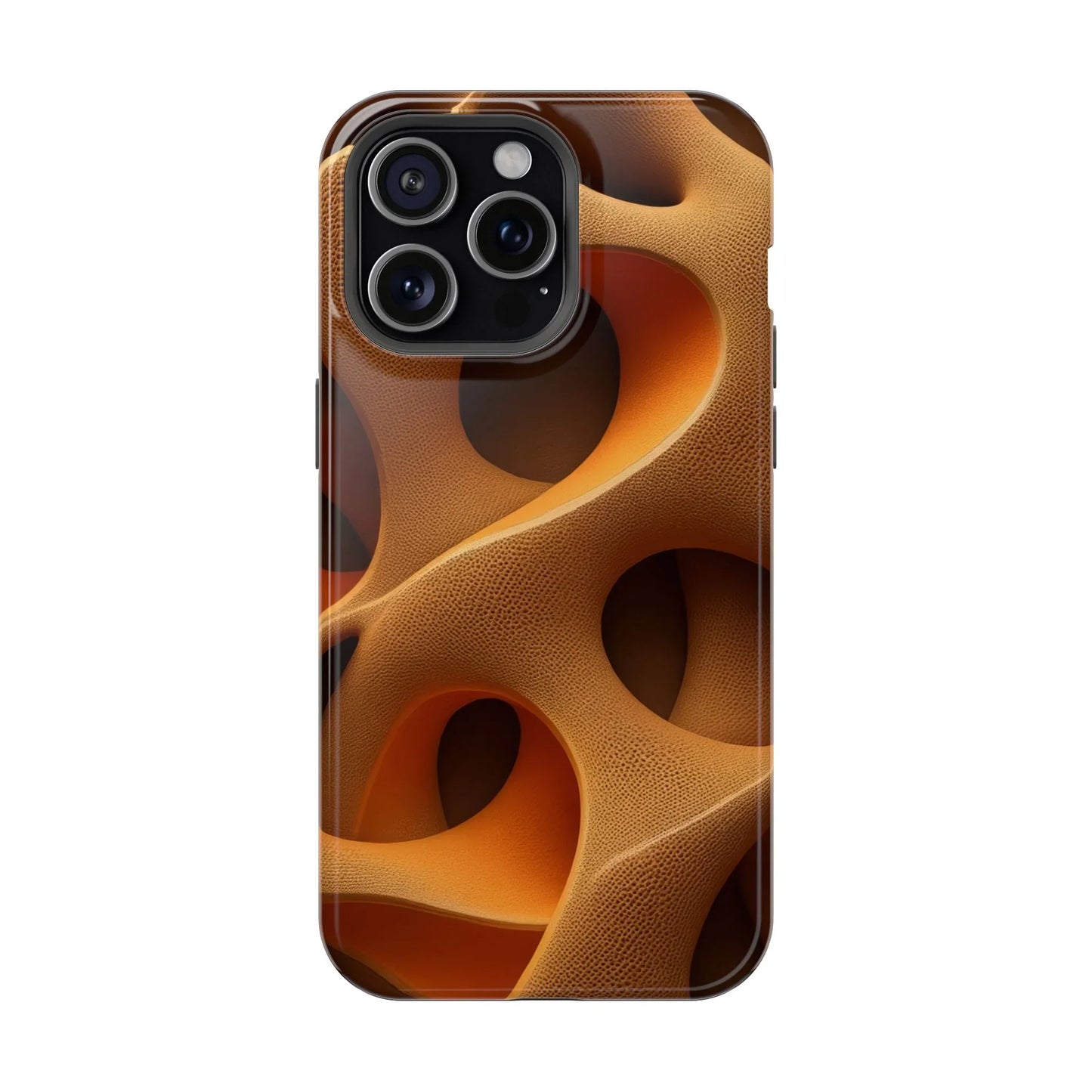 Amber Flow Phone Case for iPhone 11-17 and Samsung Galaxy S21-S22 Models - KarArmDesign