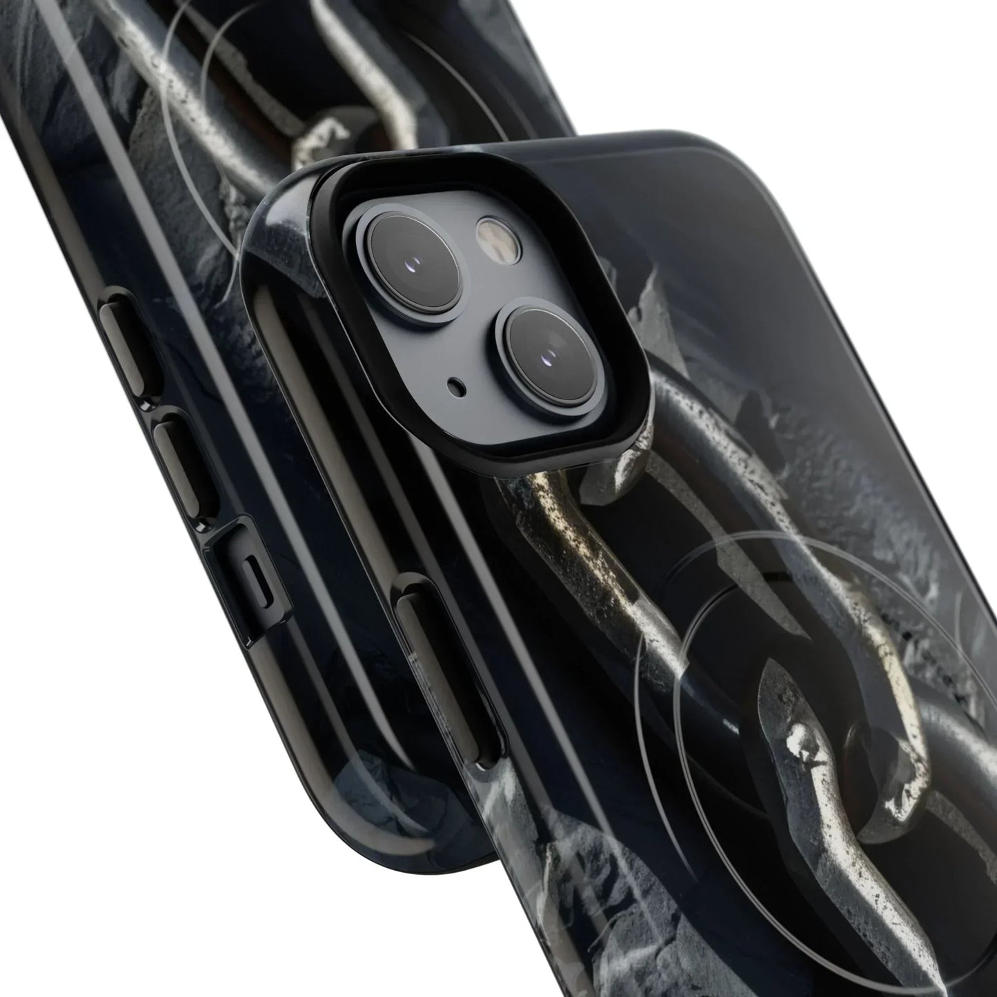 “Iron Chain” Tough Magnetic Phone Case for iPhone 14-16 Models - KarArmDesign