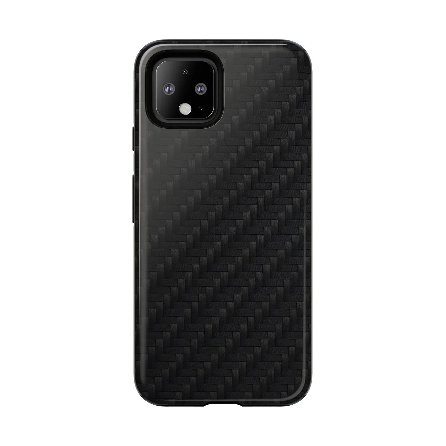 Black Carbon Phone Case Tough Case for iPhone 8-16 and Google Pixel up to 9 Models - KarArmDesign