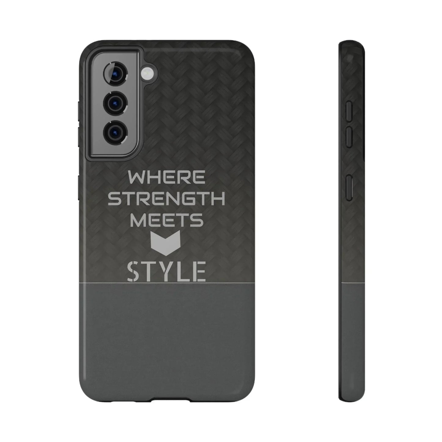 Gray Carbon Phone Case for iPhone 12-16 and Galaxy S21-S22 Models - KarArmDesign