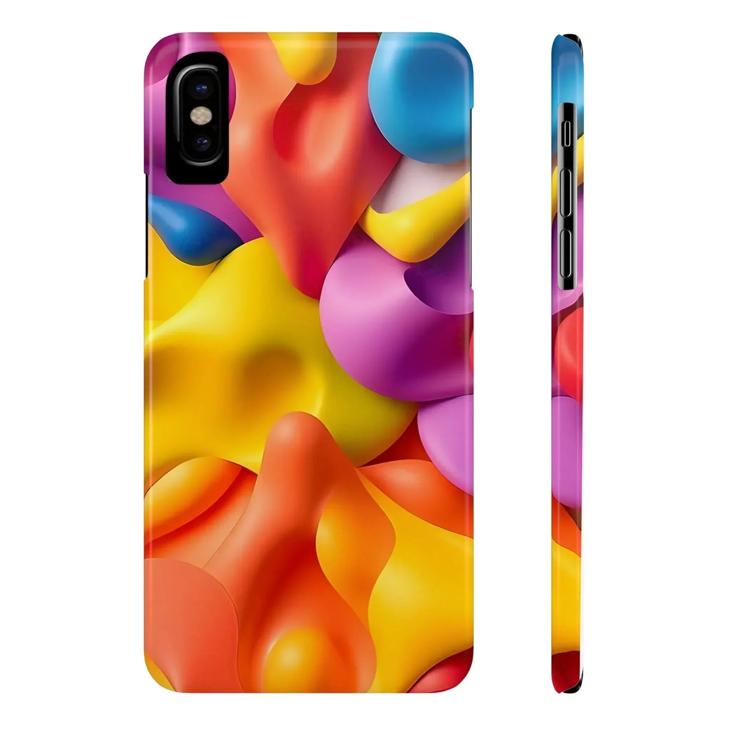 Vibrant Abstract Color Phone Case for iPhone 7-16 Models - KarArmDesign