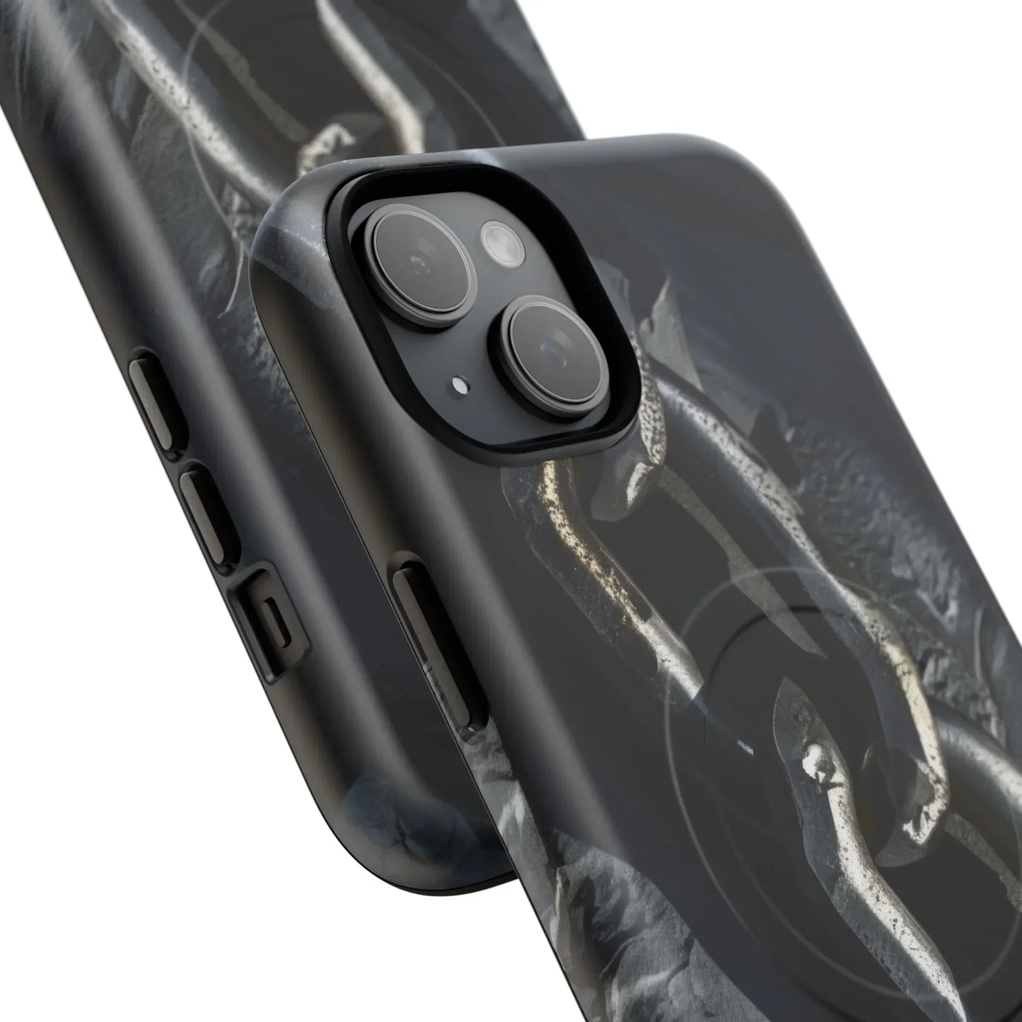 “Iron Chain” Tough Magnetic Phone Case for iPhone 14-16 Models - KarArmDesign