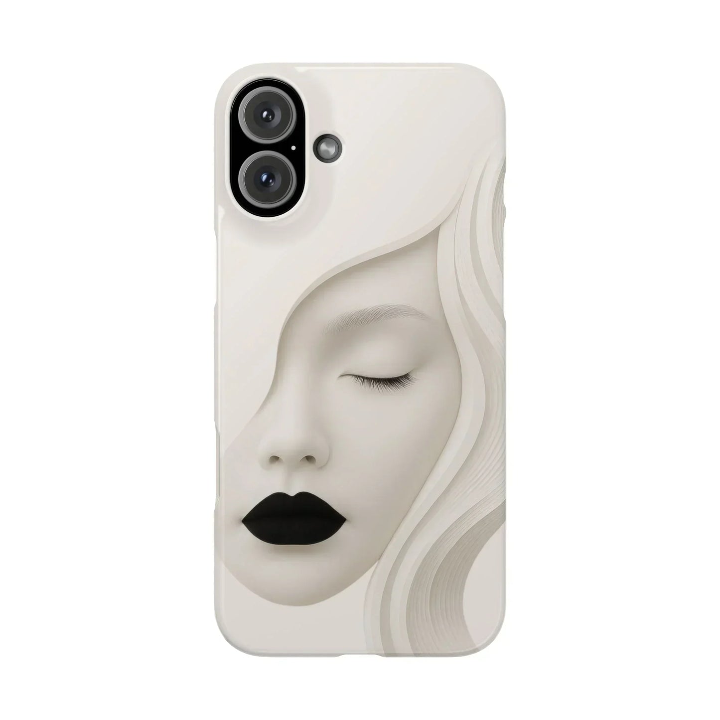Minimalist Face Phone Case for iPhone 7-16 Models - KarArmDesign