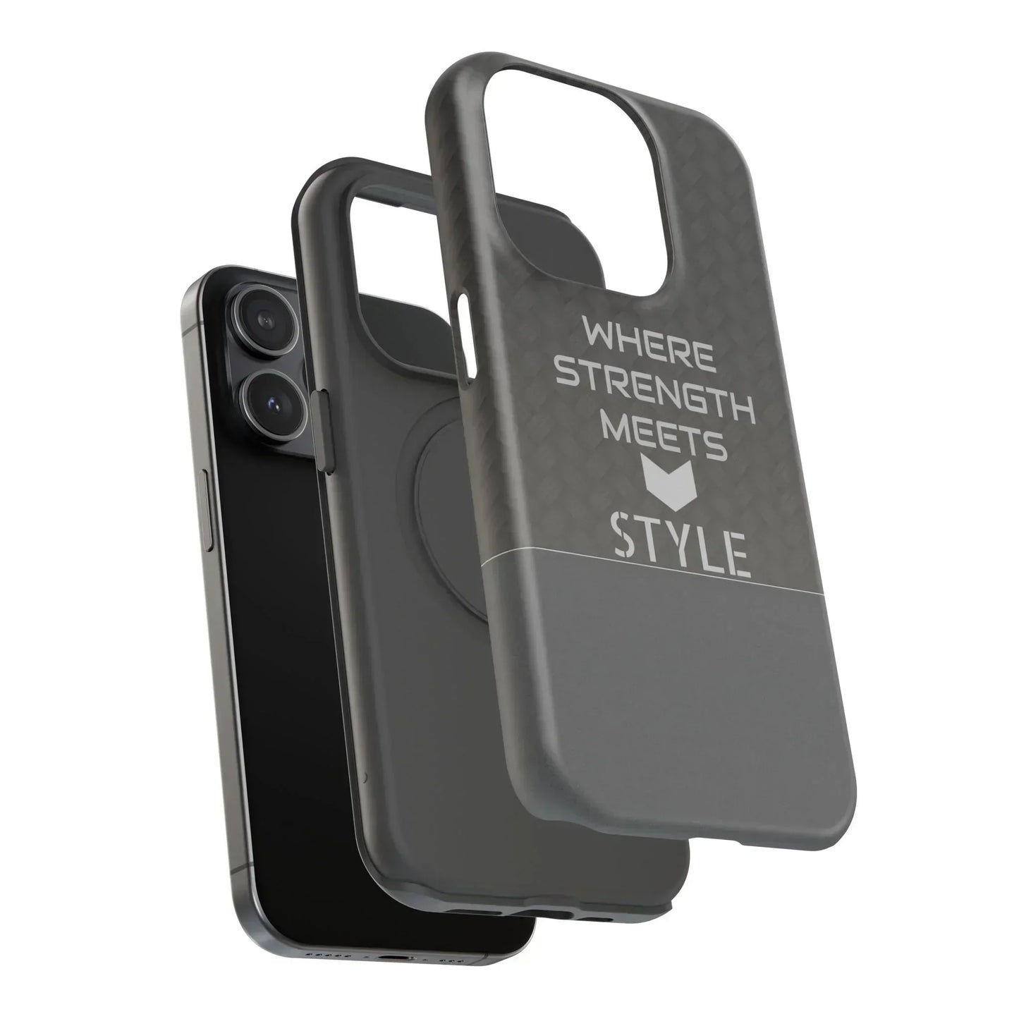 Gray Carbon Phone Case for iPhone 12-16 and Galaxy S21-S22 Models - KarArmDesign