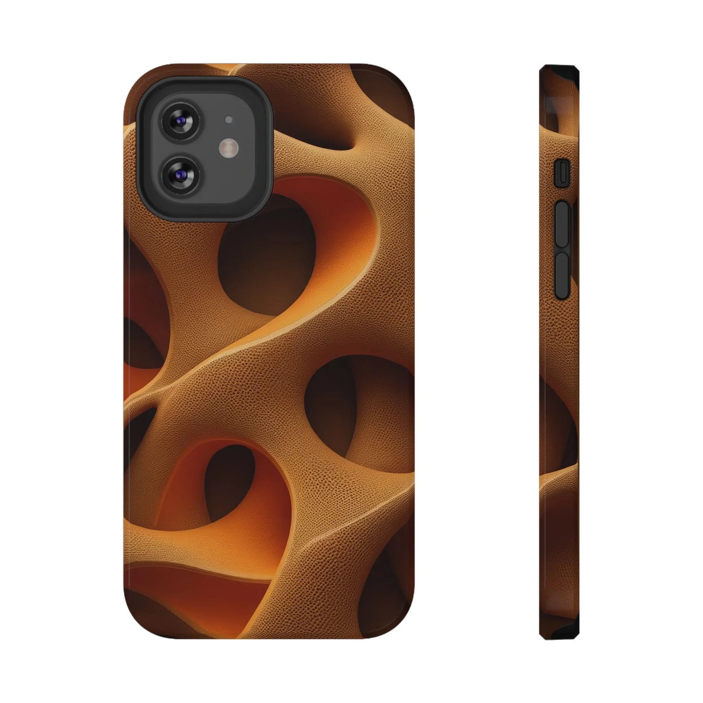 Amber Flow Phone Case for iPhone 11-17 and Samsung Galaxy S21-S22 Models - KarArmDesign