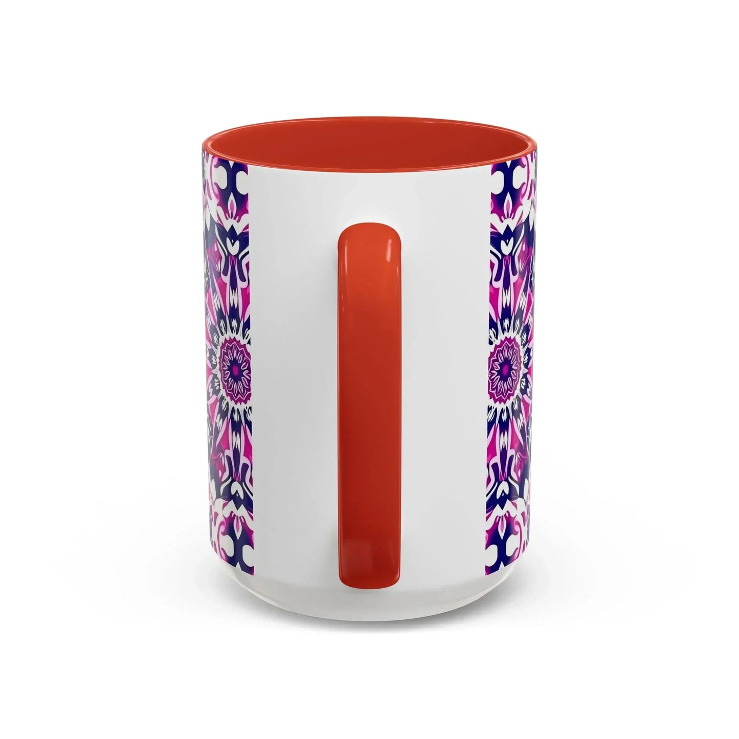 Vibrant Mandala Burst Ceramic Coffee Mug -11 & 15oz - KarArmDesign