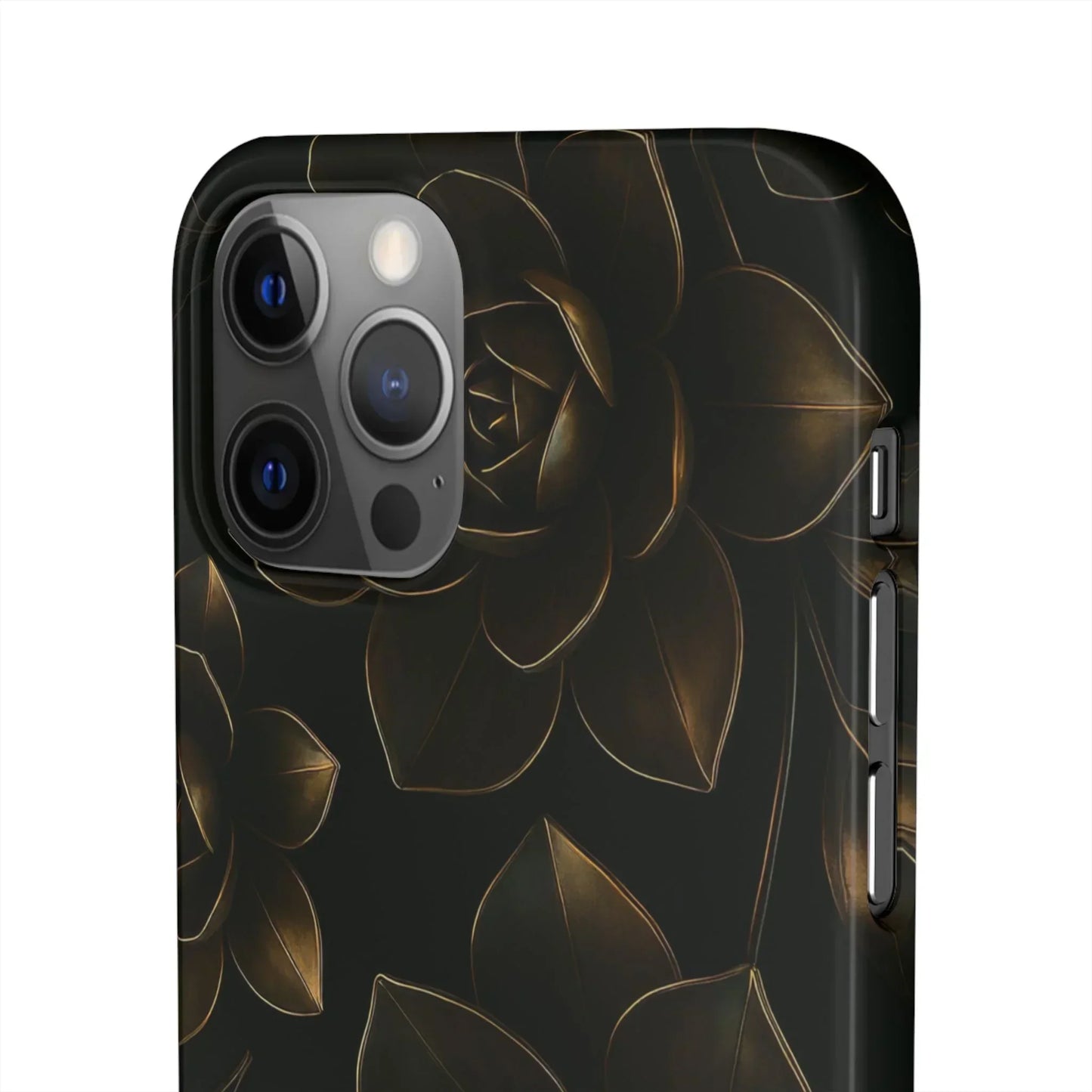 Metal Flower Phone Case for iPhone 7-16 and Galaxy S10-S24 Models - KarArmDesign