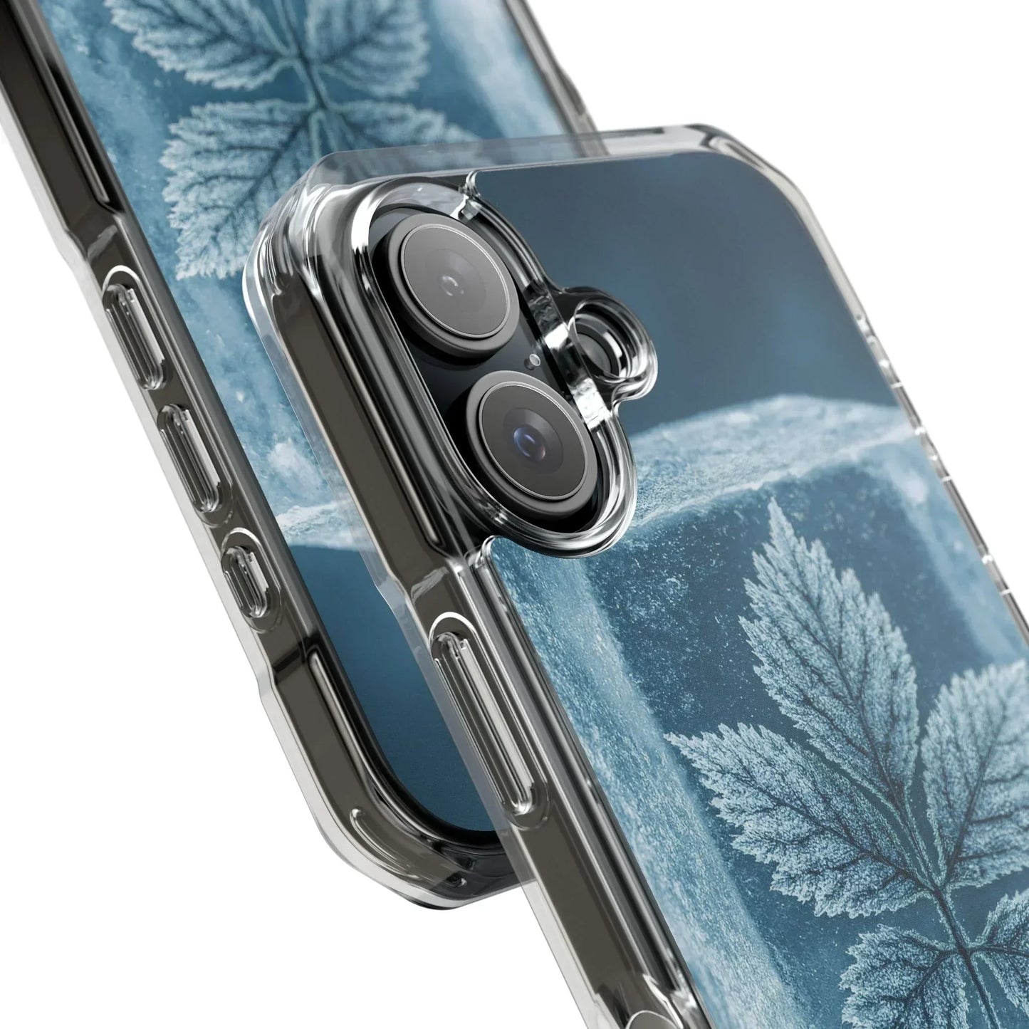 Frozen Leaf Inside Ice Cube - Phone Case for iPhone 14-16 Models - KarArmDesign
