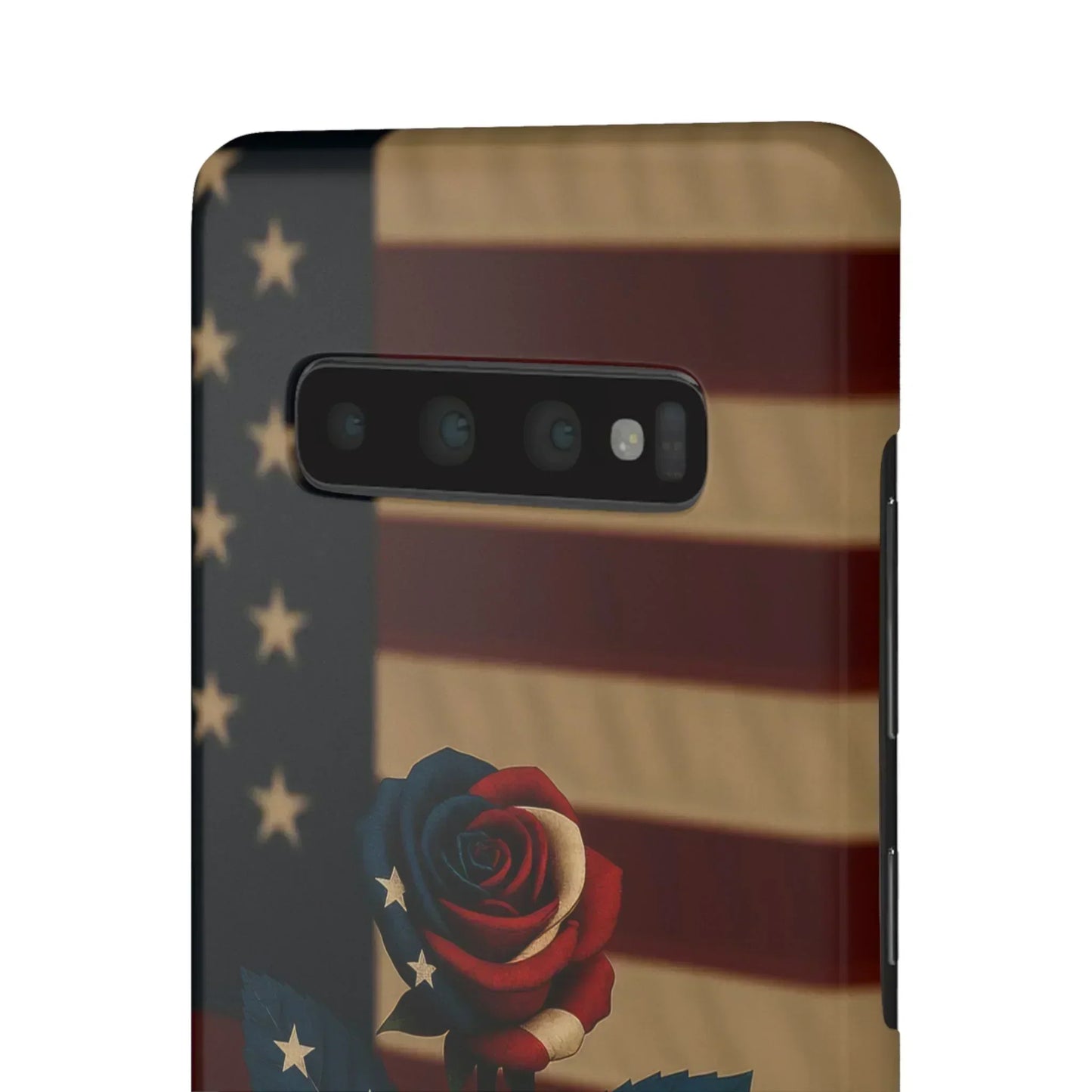 American Rose Flag Phone Case for iPhone 7-16 and Samsung Galaxy S10-S24 Models - KarArmDesign