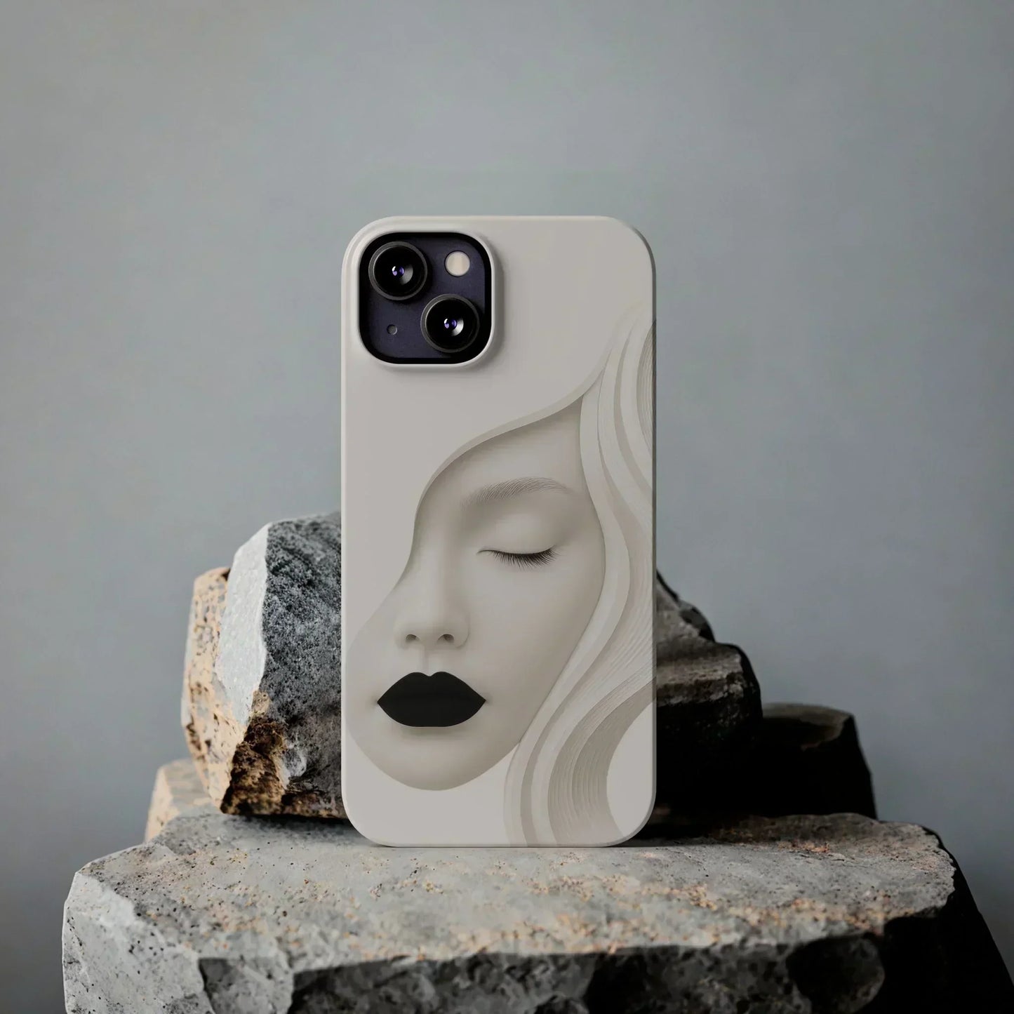 Minimalist Face Phone Case for iPhone 7-16 Models - KarArmDesign