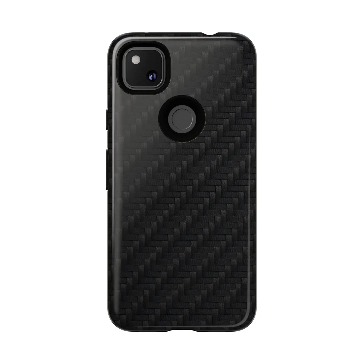 Black Carbon Phone Case Tough Case for iPhone 8-16 and Google Pixel up to 9 Models - KarArmDesign