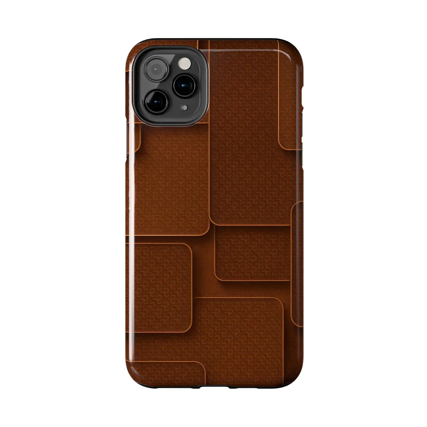 Textured Brown Phone Case for iPhone 7-16 and Samsung Galaxy S21-S24 Models - KarArmDesign