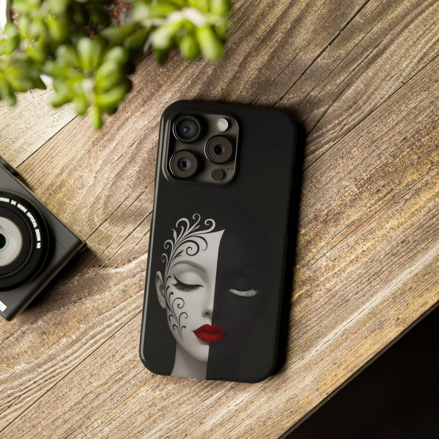 Artistic Head Design Phone Case for iPhone 7-16 Models - KarArmDesign
