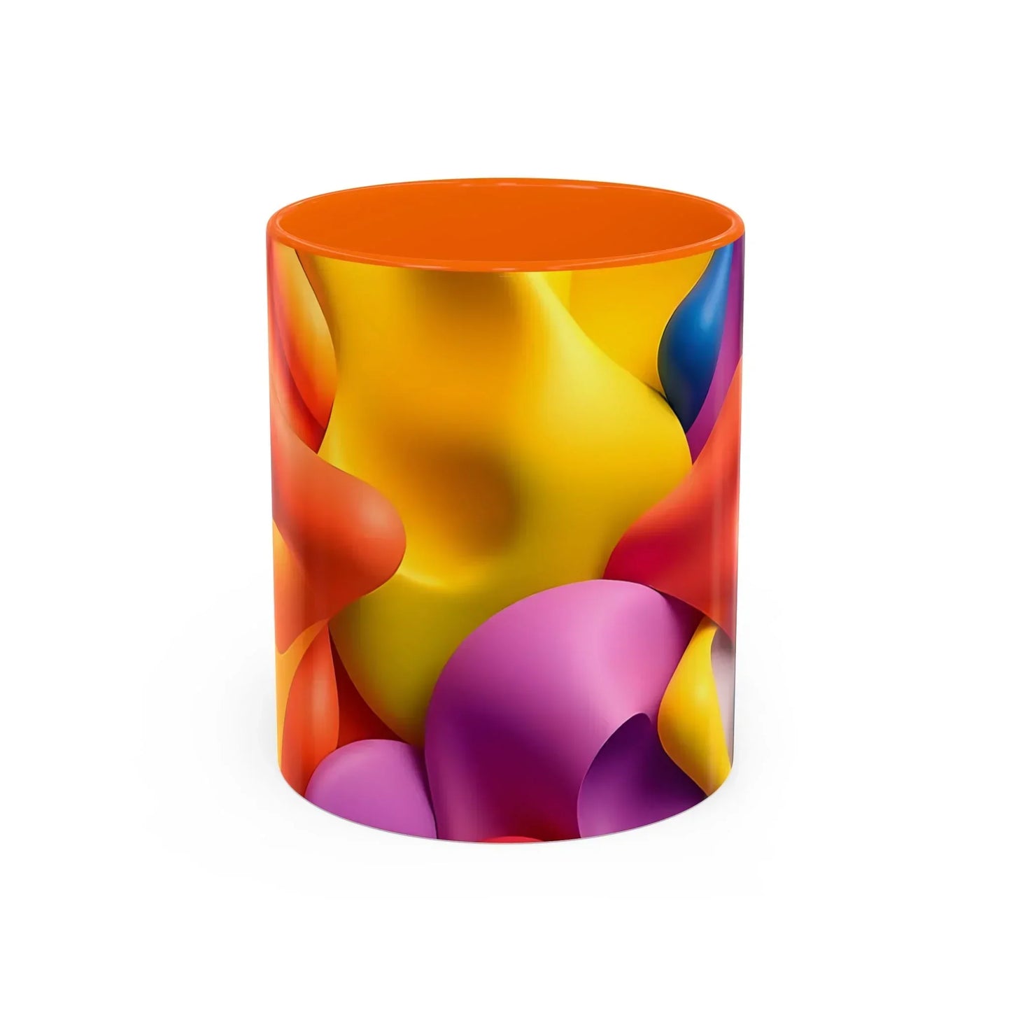 Bold Geometric Accent Coffee Ceramic Mug - KarArmDesign