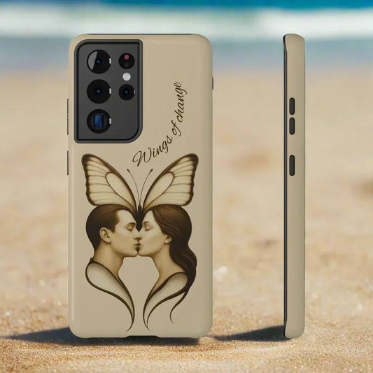 Romantic Butterfly Couple Phone Case for iPhone 12-16 and Samsung Galaxy S22 - KarArmDesign