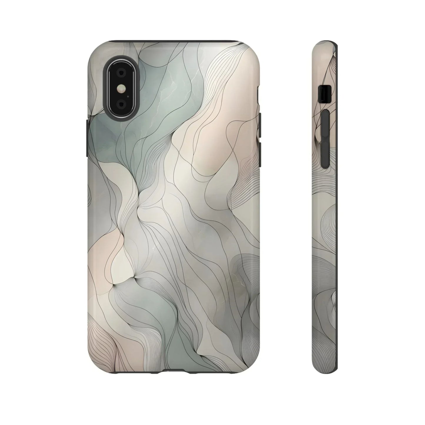 Pastel Wave Phone Case – Minimalist Design for iPhone & Pixel - KarArmDesign
