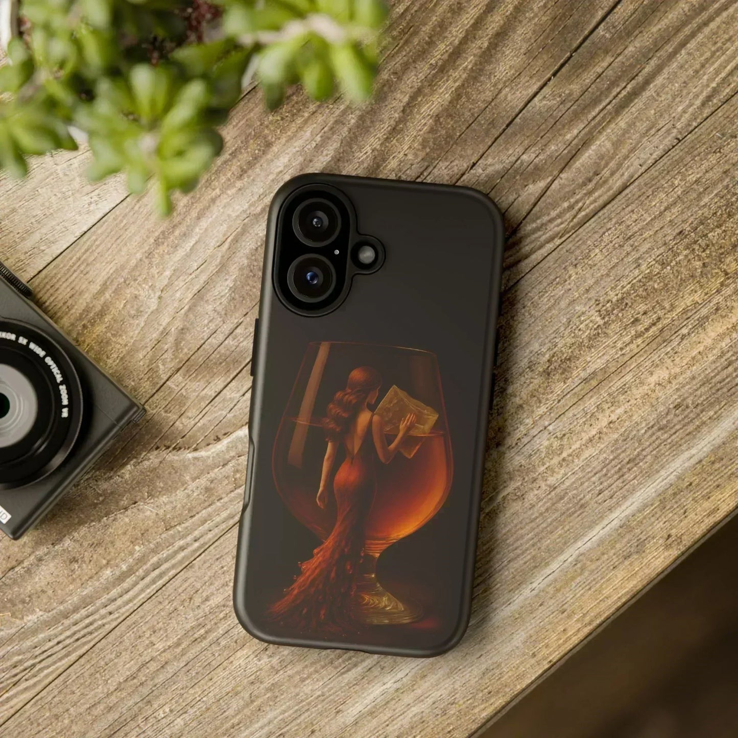 Elegant Midnight Lady Phone Case for iPhone 8-16 and Google Pixel up to 9 Models - KarArmDesign