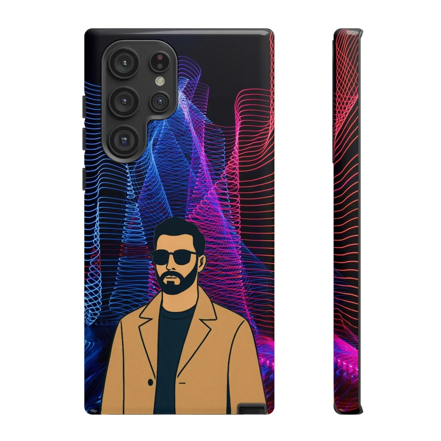 Bearded Style Phone Case for iPhone 11-17 and Samsung Galaxy S10-S25 Models - KarArmDesign