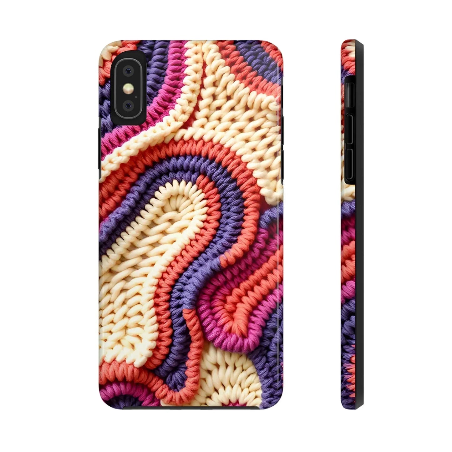Handwoven Textile Art Phone Case for iPhone 7-16 and Galaxy S21-S24 Models - KarArmDesign