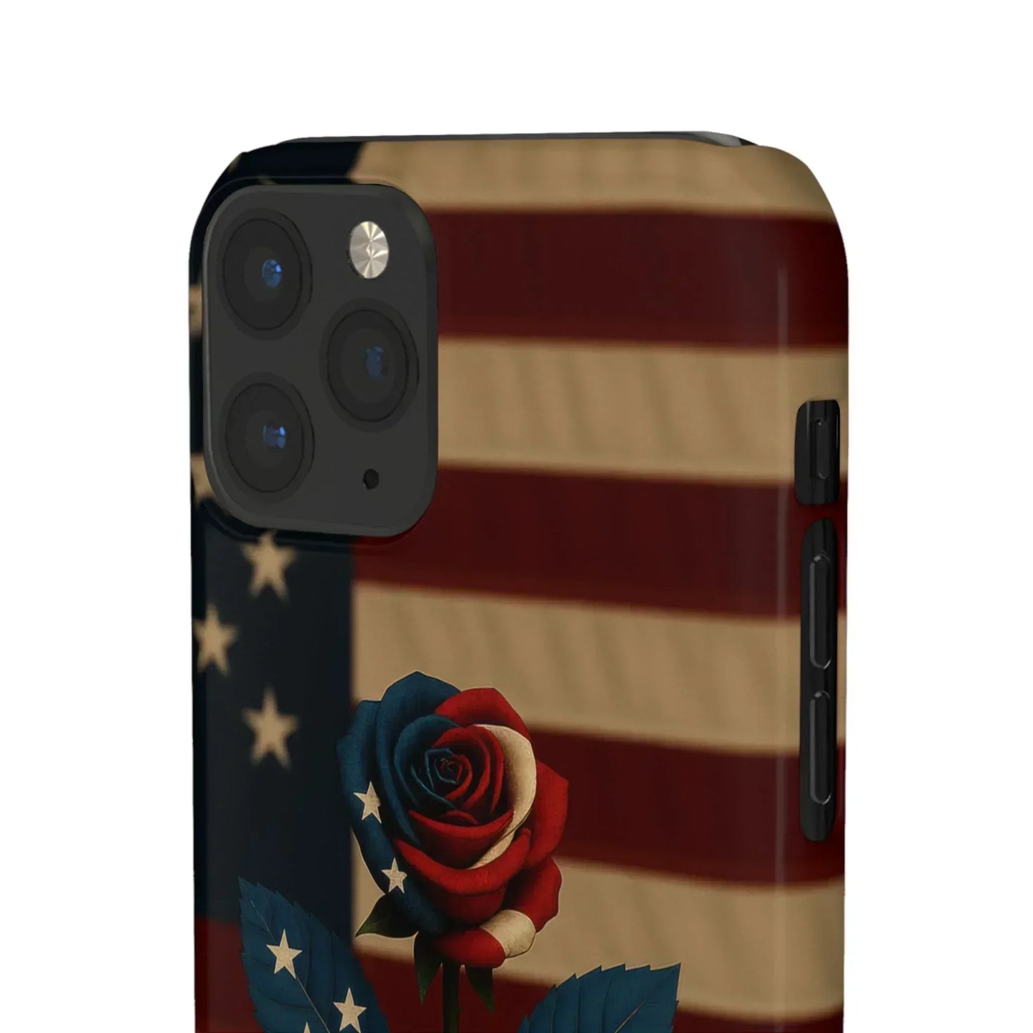 American Rose Flag Phone Case for iPhone 7-16 and Samsung Galaxy S10-S24 Models - KarArmDesign
