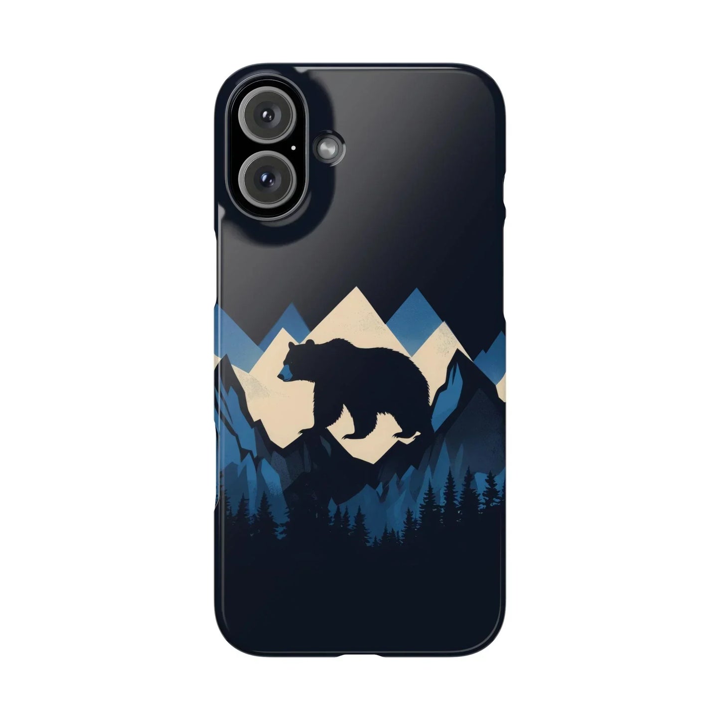Wild Bear in the Peaks – Mountain Adventure Slim Phone Case for iPhone 7-16 Models - KarArmDesign