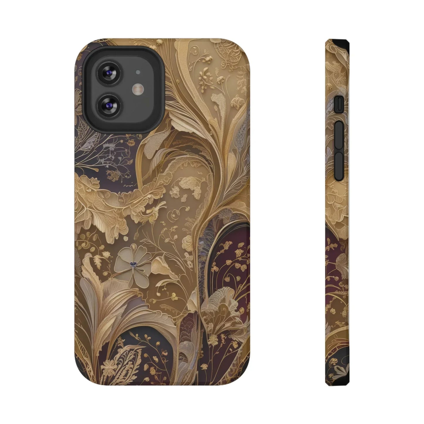 Botanical Luxury Design Impact-Resistant Phone Case for iPhone 12-16 and Galaxy S21-S22 Models - KarArmDesign