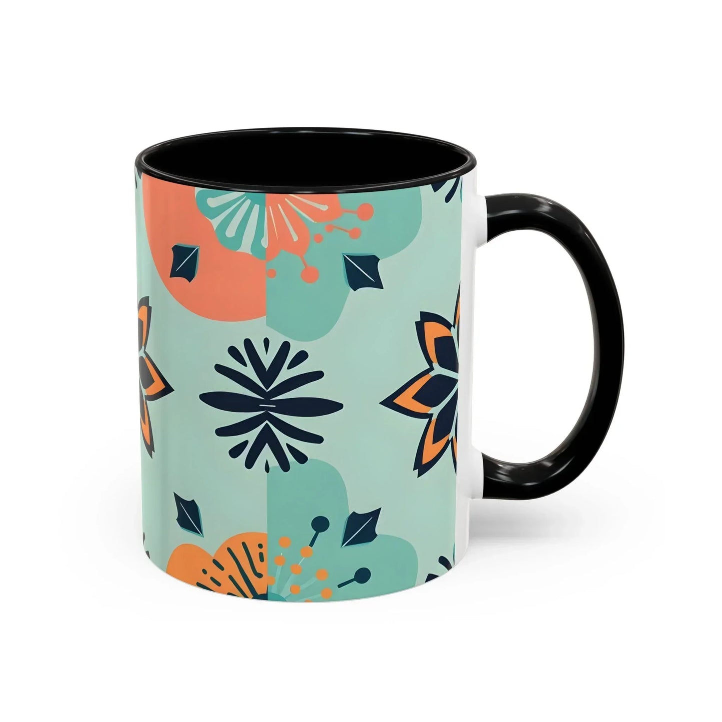 Floral Ornament Coffee Mug – 11oz - KarArmDesign