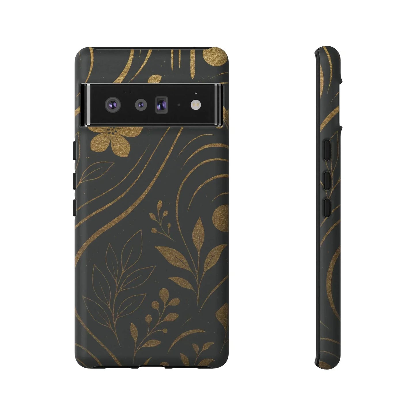 Foil Frenzy Abstract Gold Pattern Phone Case for Samsung Galaxy and Google Pixel - KarArmDesign