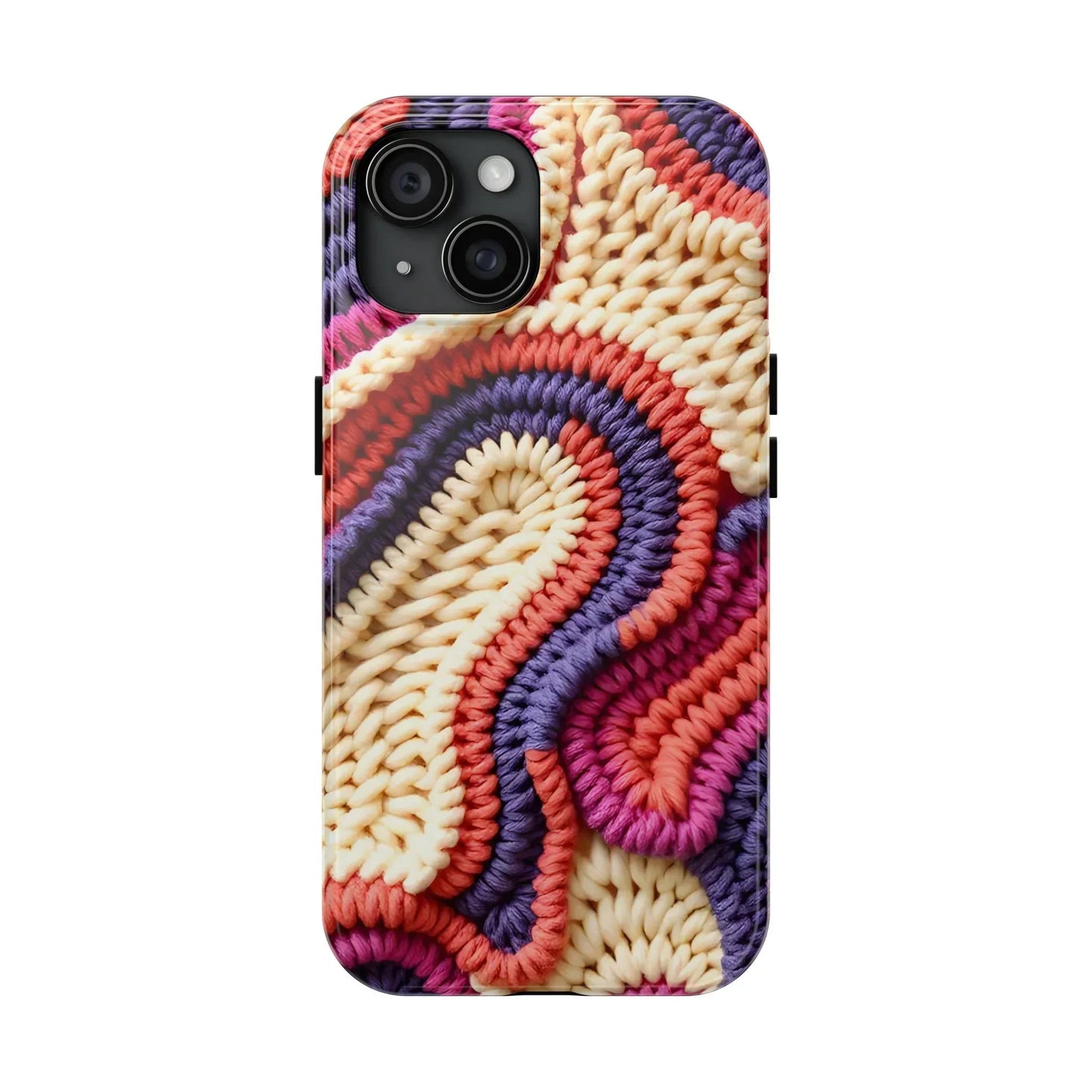 Handwoven Textile Art Phone Case for iPhone 7-16 and Galaxy S21-S24 Models - KarArmDesign