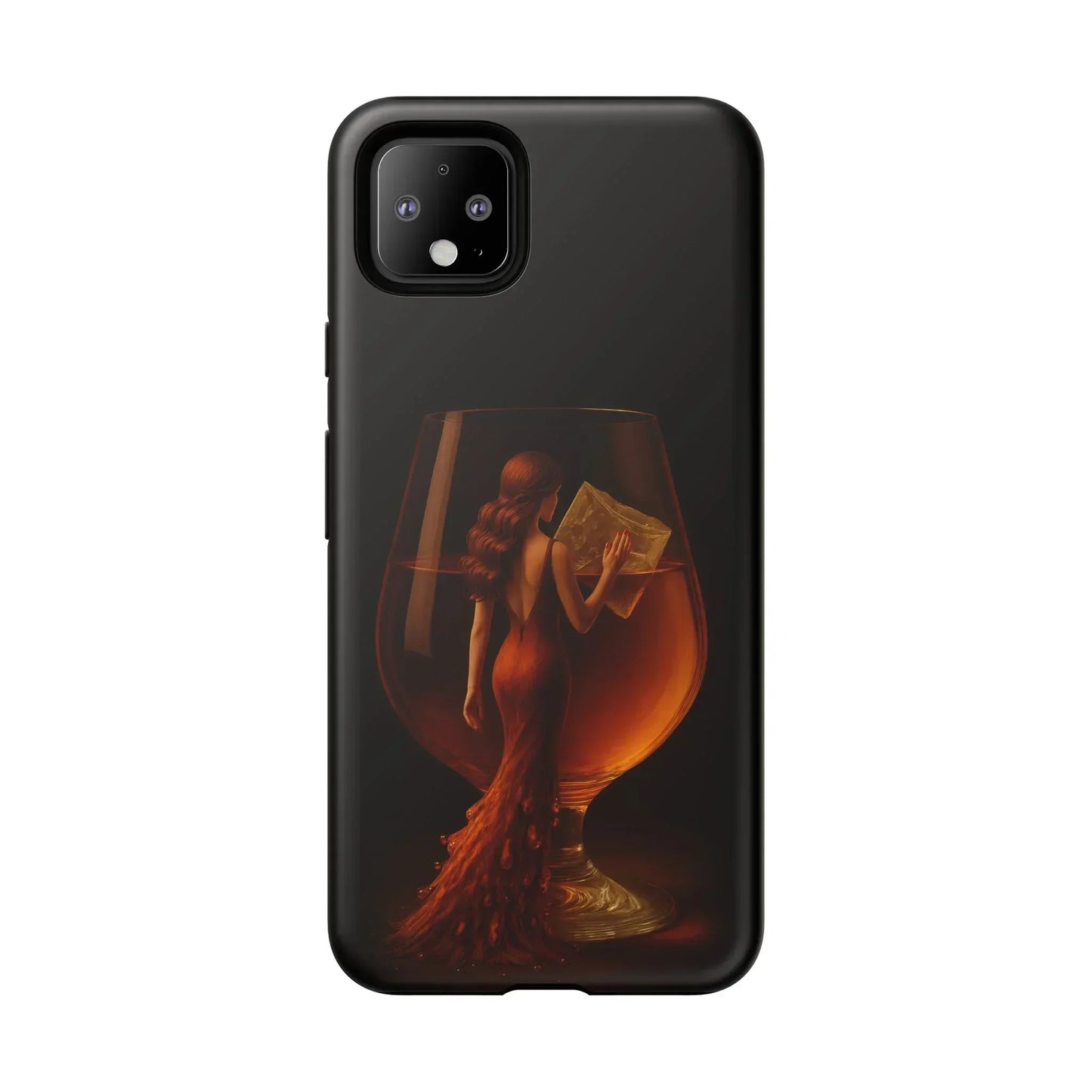 Elegant Midnight Lady Phone Case for iPhone 8-16 and Google Pixel up to 9 Models - KarArmDesign