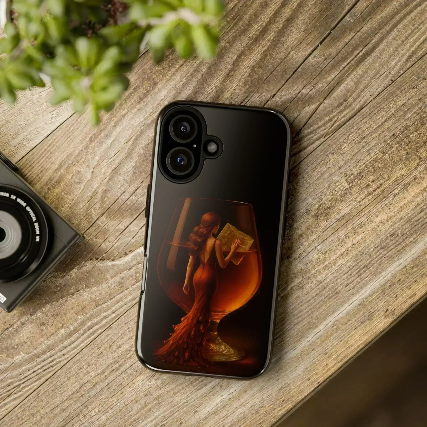 Elegant Midnight Lady Phone Case for iPhone 8-16 and Google Pixel up to 9 Models - KarArmDesign