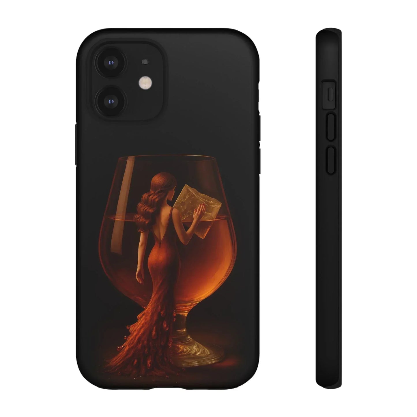 Elegant Midnight Lady Phone Case for iPhone 8-16 and Google Pixel up to 9 Models - KarArmDesign