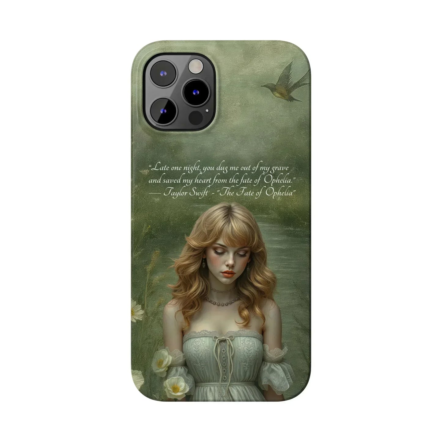"Melancholic Ophelia" Phone Case for iPhone 7-17 Models - KARARMDESIGN