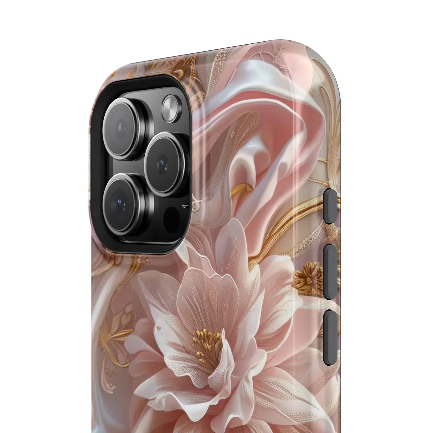 Elegant Floral Impact-Resistant Phone Case for iPhone 12-16 and Samsung Galaxy S21-S22 Models - KarArmDesign