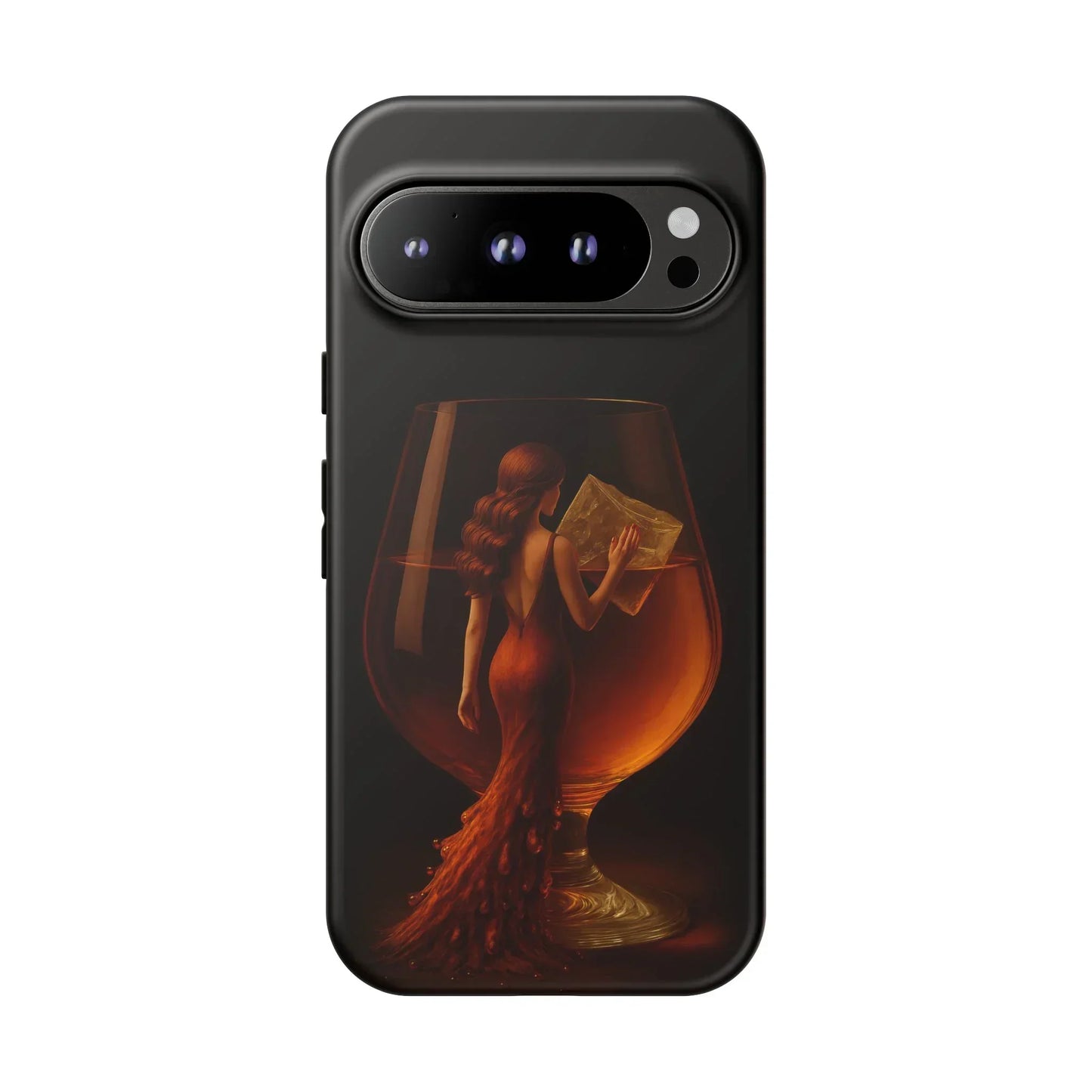Elegant Midnight Lady Phone Case for iPhone 8-16 and Google Pixel up to 9 Models - KarArmDesign