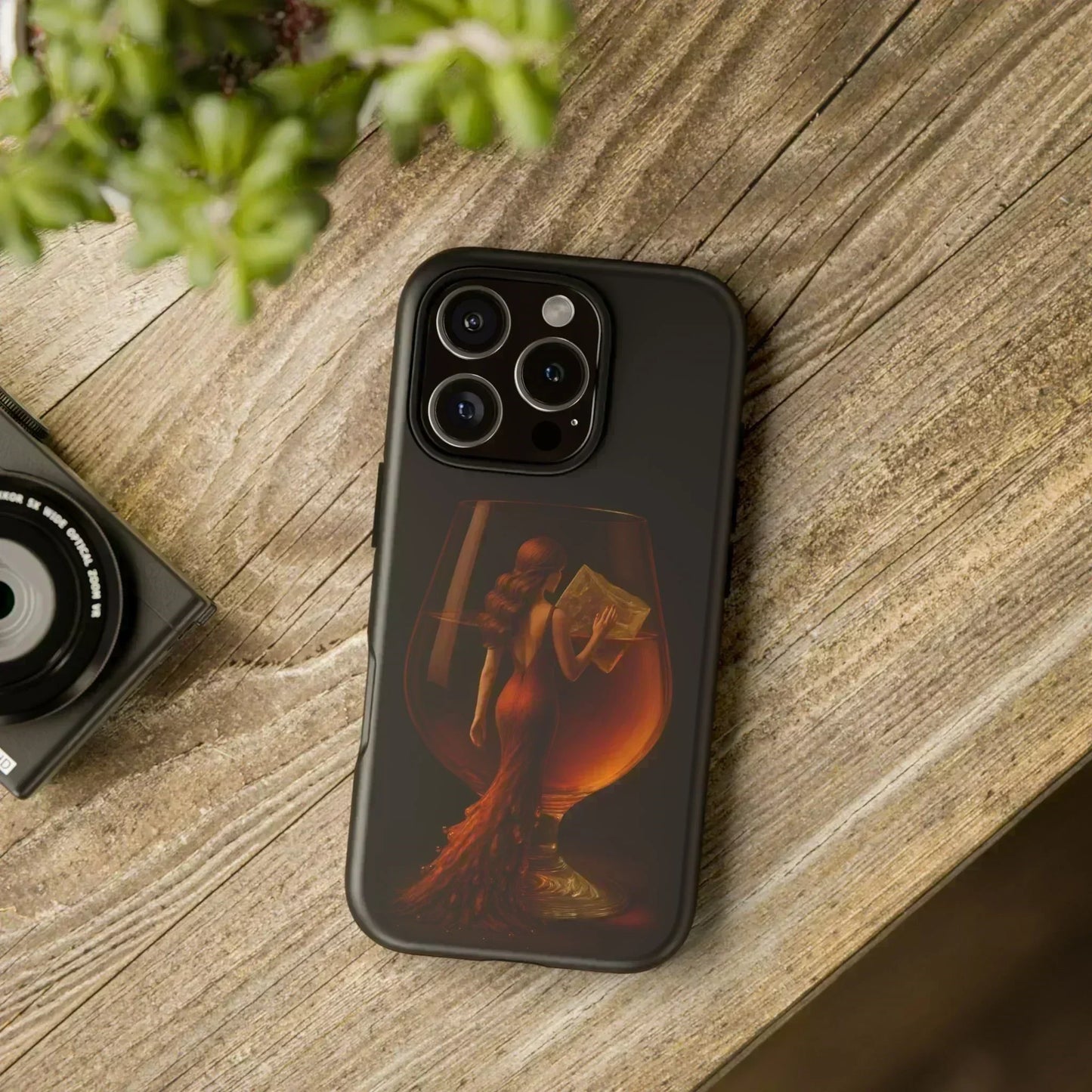 Elegant Midnight Lady Phone Case for iPhone 8-16 and Google Pixel up to 9 Models - KarArmDesign