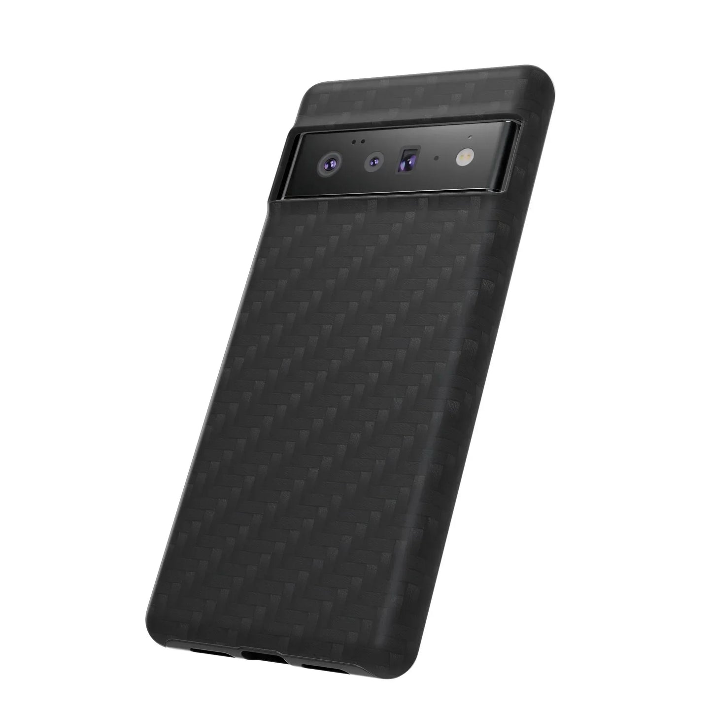 Black Carbon Phone Case Tough Case for iPhone 8-16 and Google Pixel up to 9 Models - KarArmDesign
